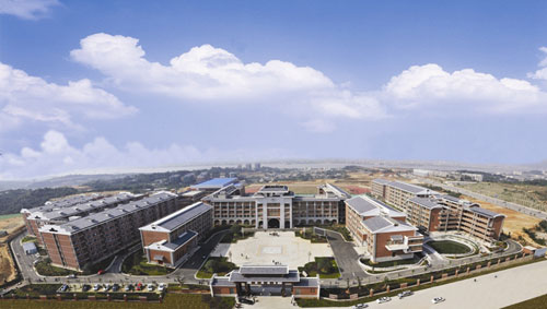 长沙市明德中学全景图