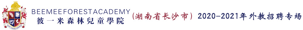 湖南省长沙市彼一米森林儿童学院外教招聘专场2020-2021